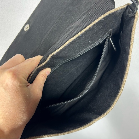 Kate Spade | Tweed Wool Shoulder Bag Purse Brown Handbag - Picture 9 of 10